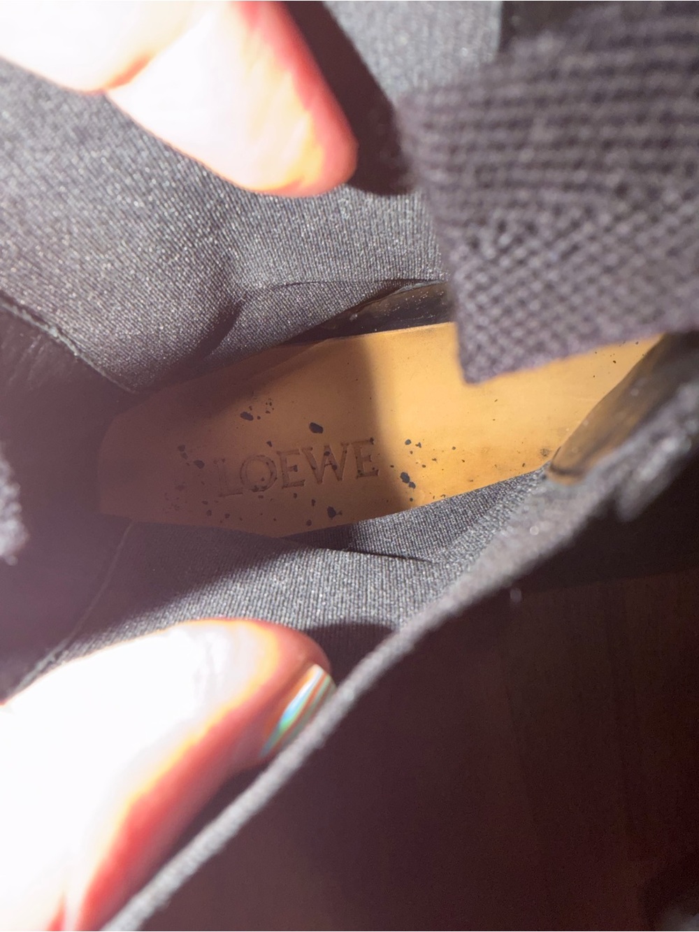 Loewe Black Leather Chelsea Lug Boots - Picture 5 of 7
